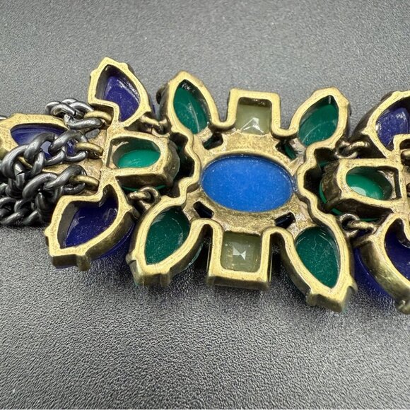 Stella & Dot Peacock Blue and Green Gemstone Bracelet - Picture 12 of 16